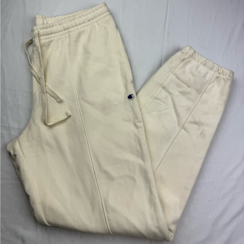 Champion womens Off-White fleece‎ Joggers pants size medium